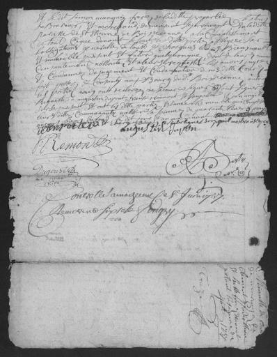 Minute du 26 mai 1737 numérisée et analysée